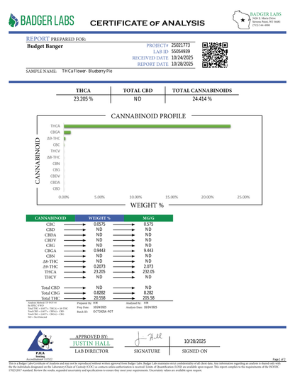 Sweet, creamy, and irresistibly chill — Blueberry Pie is your ticket to dessert-inspired bliss. This hybrid wraps you in a warm, comforting calm, with flavors that taste straight out of the oven. Each puff delivers a smooth, sugary rush followed by deep, dreamy relaxation — the perfect treat for unwinding after a long day.