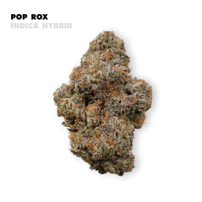 Sweet, vibrant, and blissfully calming — Pop Rox is your go-to treat for a euphoric lift that melts effortlessly into deep relaxation. This rare indica-dominant hybrid brings candy-like sweetness with a zesty twist, making every session both flavorful and soothing.