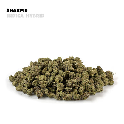 Bold, loud, and unforgettable — Sharpie gets its name from its ultra-pungent aroma and in-your-face potency. This is that heavy-hitting, gassy strain built for experienced smokers who want the real deal: dense buds, thick smoke, and instant results.